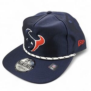 Houston Texans NFL New Era 9Fifty Rope Golfer Hat Satin Adult‎ Snapback Cap NEW